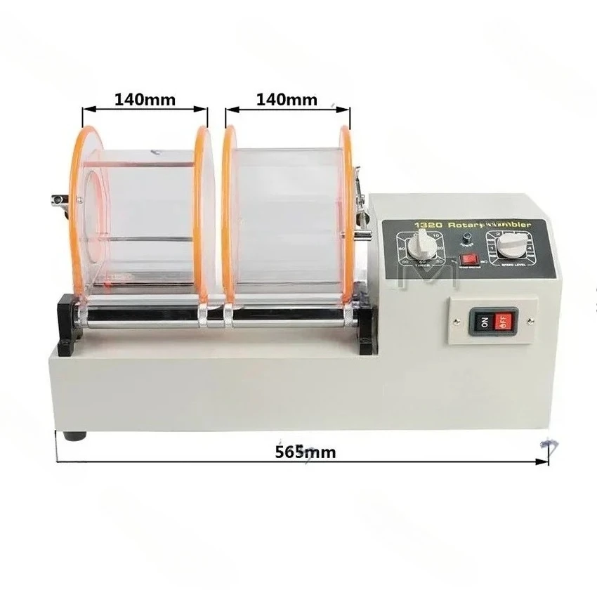 Large Capacity Rotary Tumbler Polishing Barrel Polisher Jewelry Polishing Machine