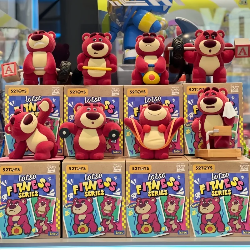 

52TOYS Disney Strawberry Bear Fitness Get to Know серии слепая коробка, фигурки, настольные украшения, подарок на день рождения для девочки, подлинный