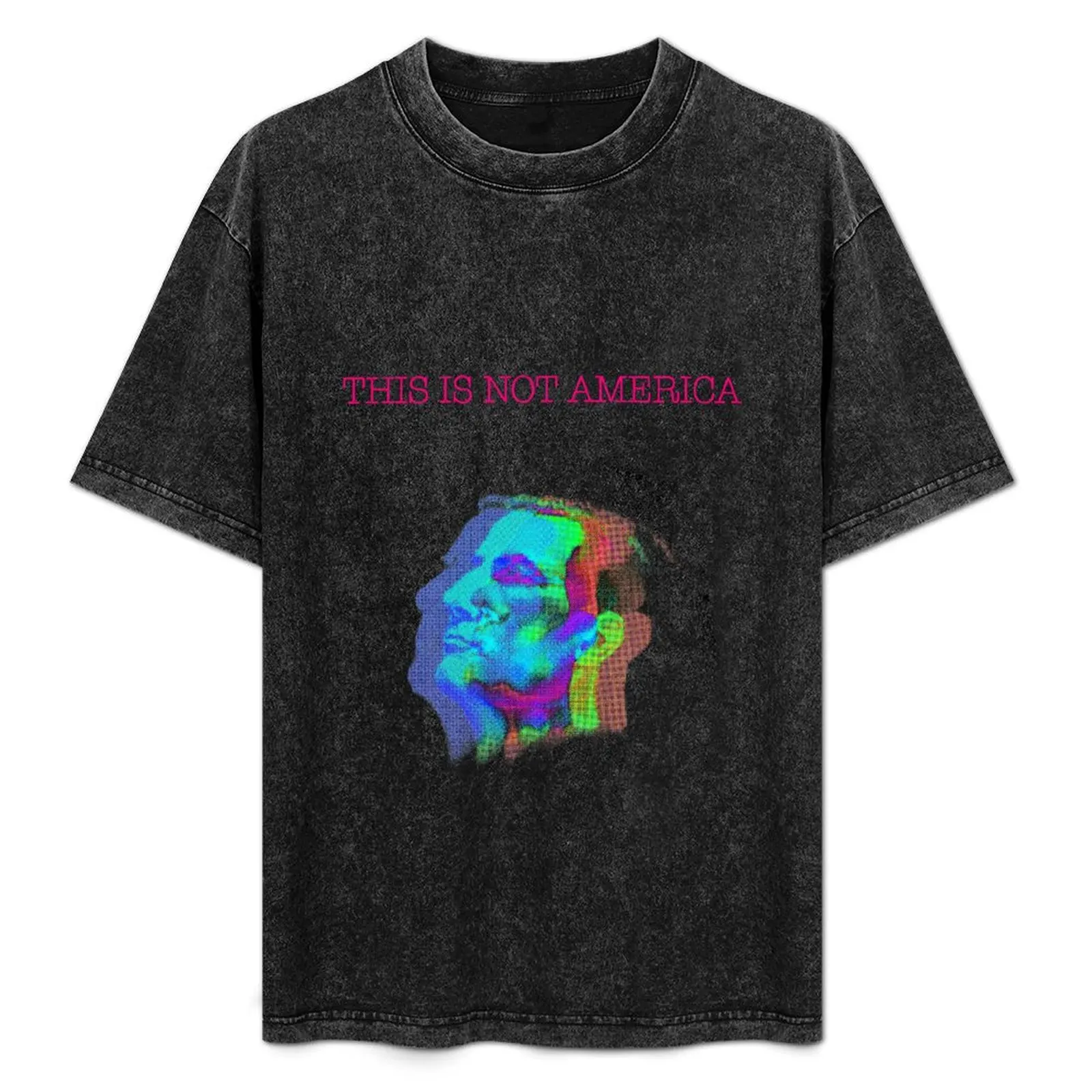 

This Is Not America - Claes Bang (neon) T-Shirt Large Size Casual Tee Shirt