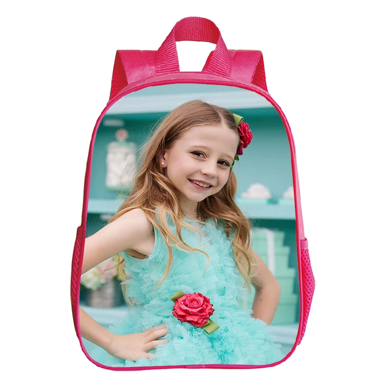 Pink Bag Like Nastya Print Backpack Kids Primary School Bag Nursery Girls Bookbag Kindergarten Bags Children Waterproof Rucksack