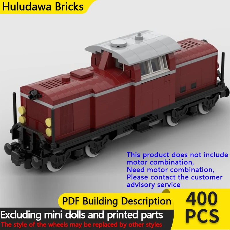 

Модель городского автомобиля MOC, строительные кирпичи, дизельный локомотив BR V 100, модульная технология, детские праздничные подарки, сборные игрушки, костюм