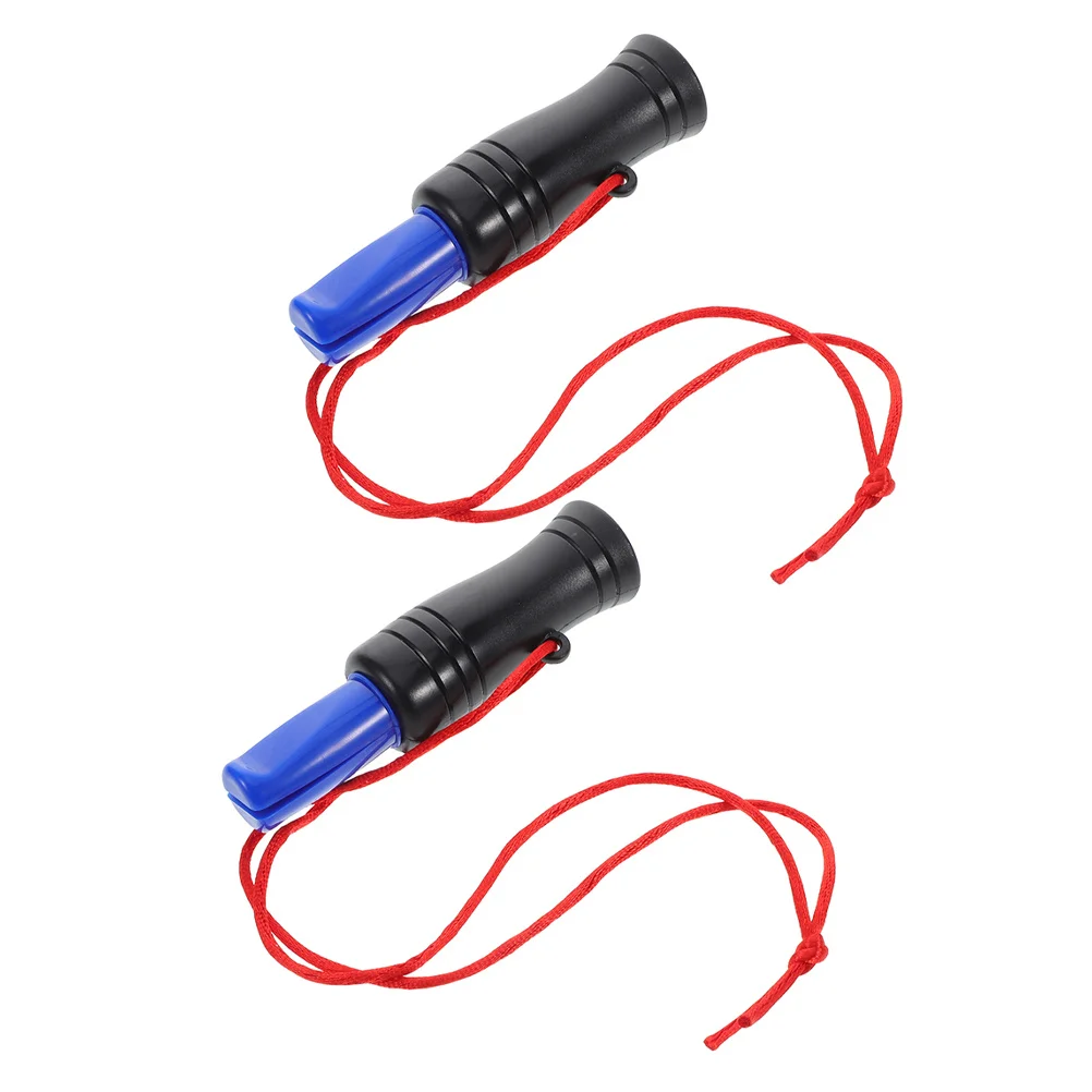 2 Stück Outdoor-Überlebenspfeife, einfach zu verwendender Entenattraktor mit lautem Klang für Camping, Wandern, Überlebensausrüstung, Aufbewahrung