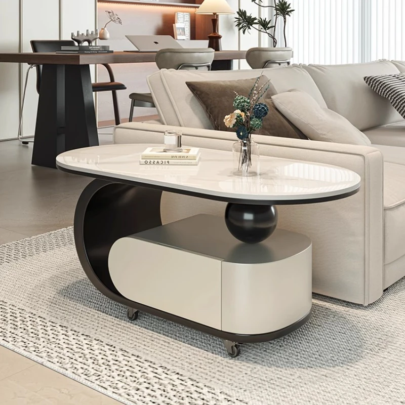 

Drawer Design Beige Coffee Tables Luxury Black Center Home Coffee Tables Modern Space Saving Mesa De Centro De Sala Furniture