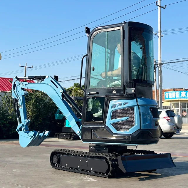 1.8 Ton Mini Excavator CE Certified Small Digger Multiple Attachments Optional For Farm Construction Projects