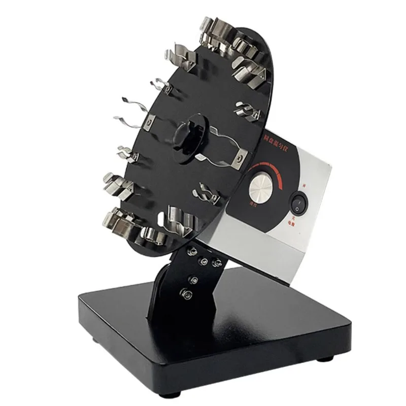 La velocità continua da 20-80 giri/min contiene tubi da 50/15/5 ml (4+4+8) Agitatore da laboratorio per miscelazione, estrazione, miscelatore vortice con piattaforma rotante