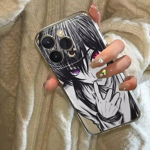 Чехол для телефона Samsung Galaxy S10 S20 S21 S22 S23 S24 S25 NOTE 10 20 ULTRA с рисунком в стиле аниме, выполненным от руки