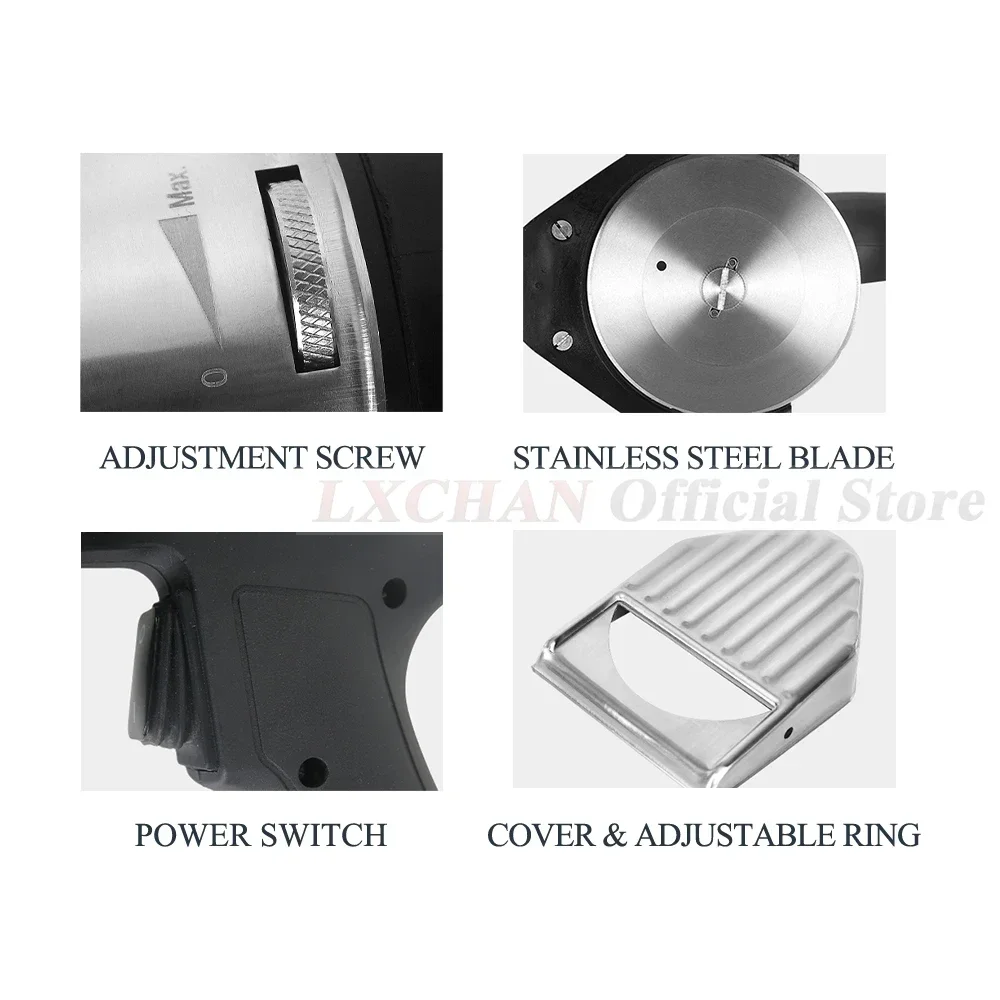 LX 05 قطاعة كباب كهربائية ماكينة شوارما سكين دونر جيروس القاطع مع 2 شفرات أدوات المطبخ منتج أغذية 110 فولت/220 فولت