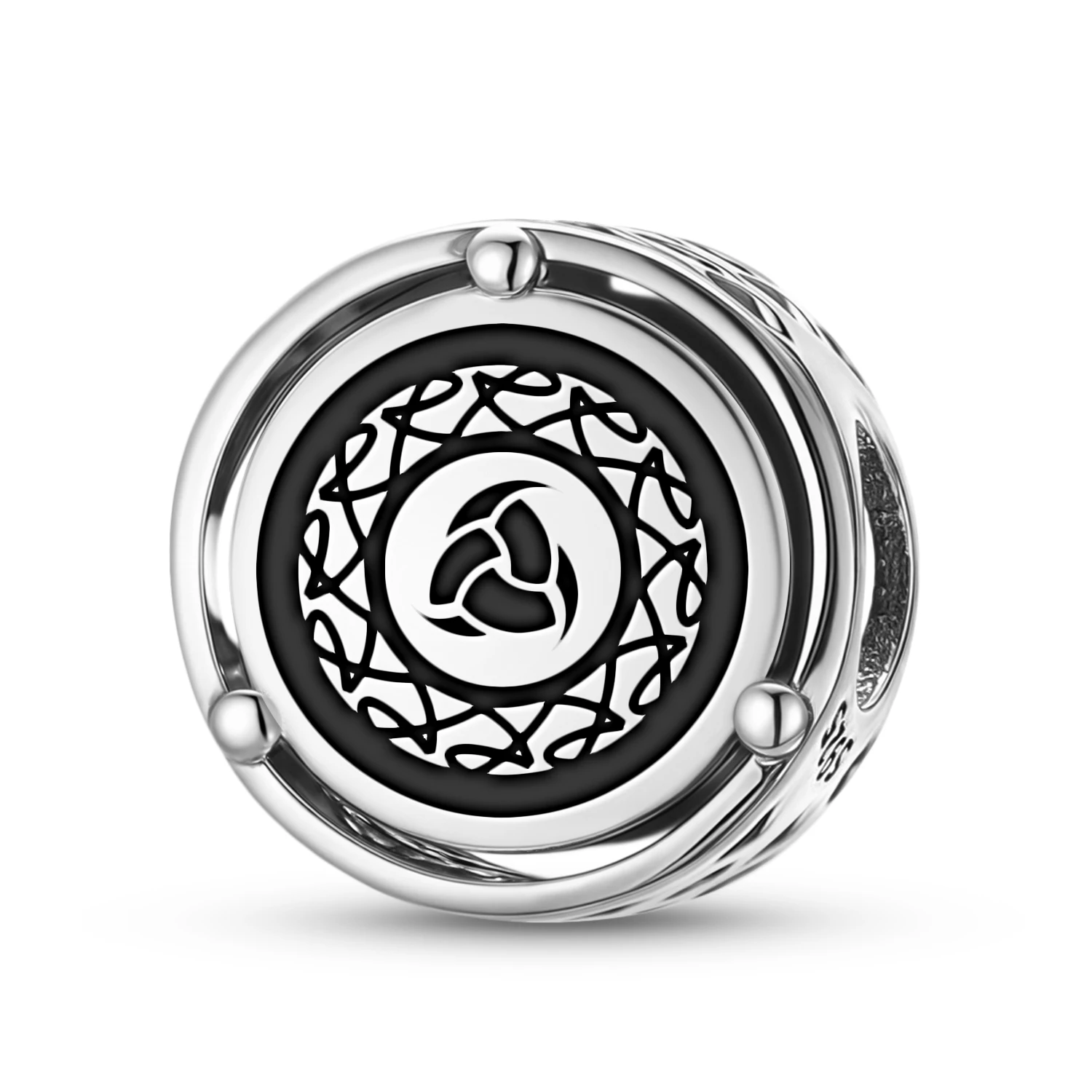 

Norse Triple horn of Odin 925 Sterling Silver Symbol Charm Fit Original Bracelet Diy Jewelry Accessories Family Bead