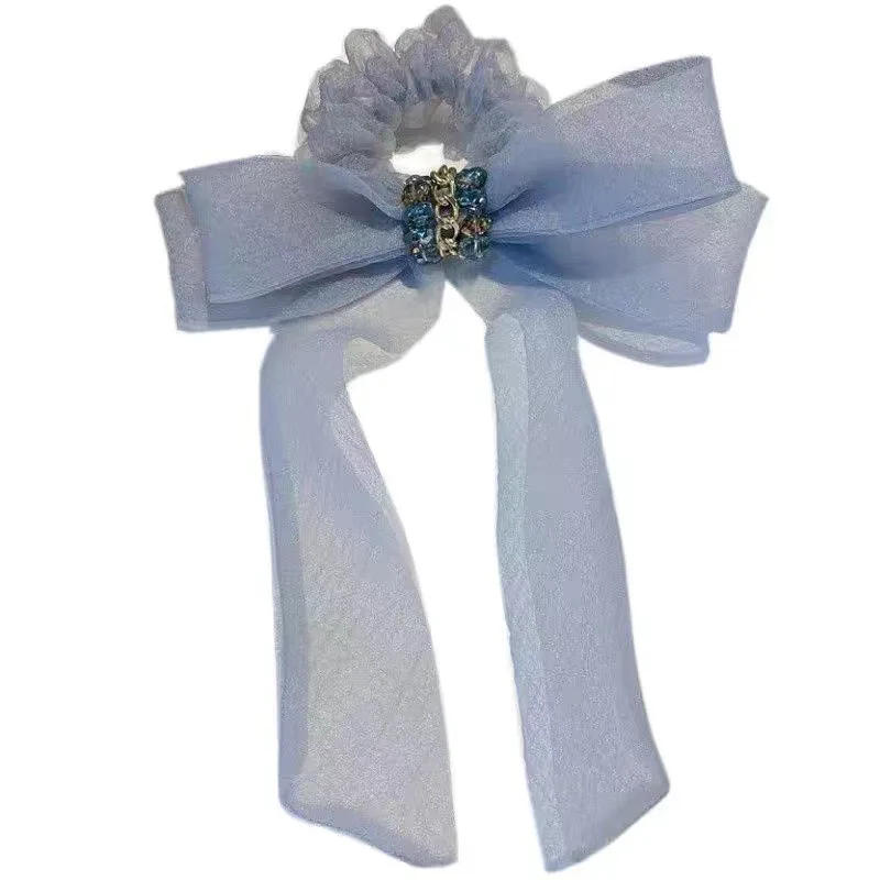 

seersucker big bow hair band, crystal headband, hair rope.