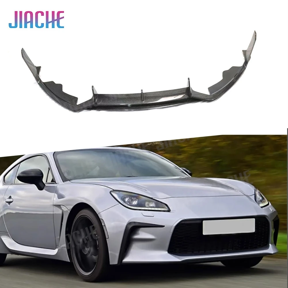 For Toyota GR86 2021+ Front Bumper Lip Guard Protector Carbon Fiber Bumper Chin Spoiler FRP Bodykits Car Accessories