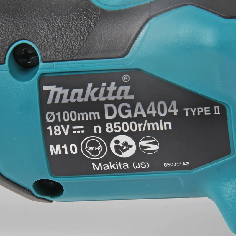 Makita DGA404 Cordless Angle Grinder Brushless Motor 18V 8500RPM Industrial Grade 4\'\' High Power Lithium Battery Angle Grinder