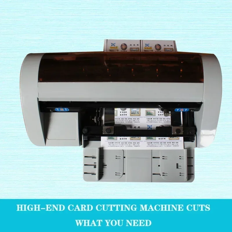 Desktop Semi-Automatic Business Card Cutting Machine 220V/80W Electric Cutting Card Anti-cutting Oblique Self-grinding 220V