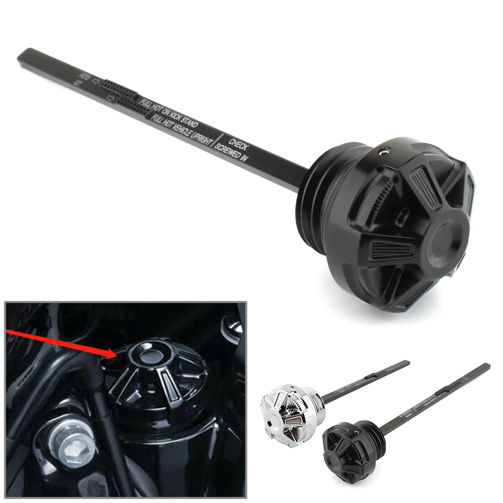 Motorcycle Engine Oil Dipstick For Harley Davidson Touring Road King Street Glide FLHR FLRT FLHX 2017 2018 2019 2020 2021 2022