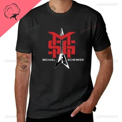 New Arrival Leisure Harajuku Michael Schenker Msg Band Logo Graphic T Shirts Cotton Unisex Shirt Loose Short Sleeve O-neck