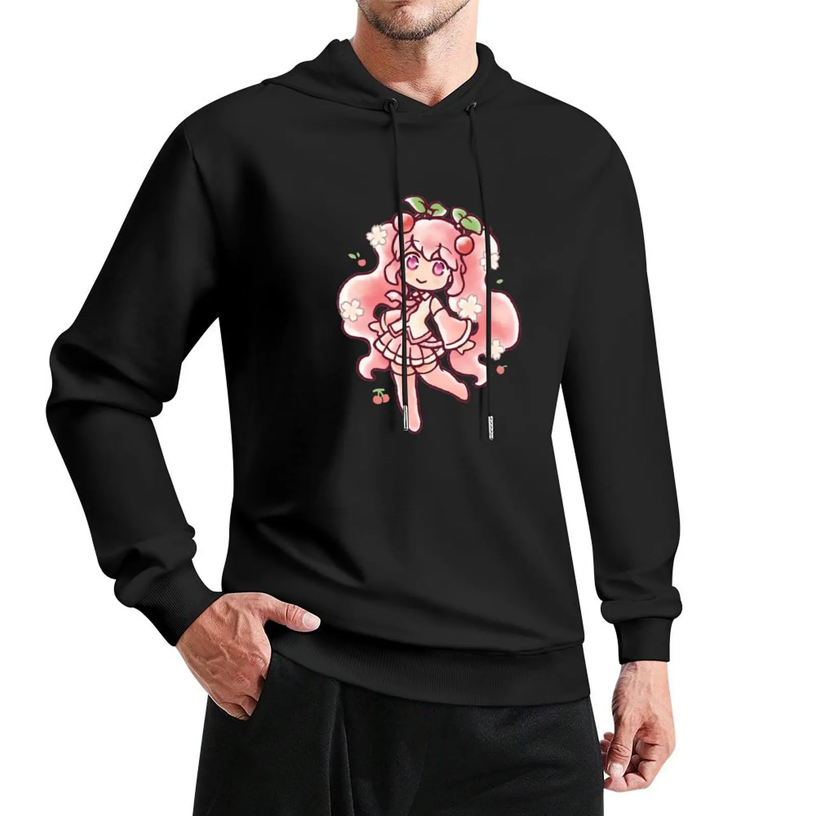 

Sakura Miku Pullover Hoodie men's clothes mens clothes mens designer clothes men pullover