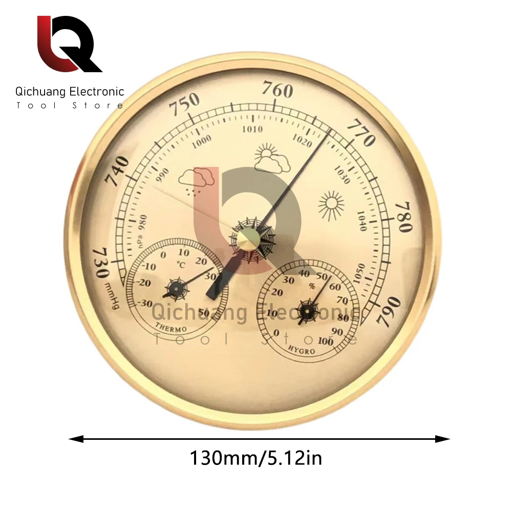 Многофункциональный тестер температуры и влажности 3-в-1, измеритель давления, барометр, гигрометр, термометр, метеостанция