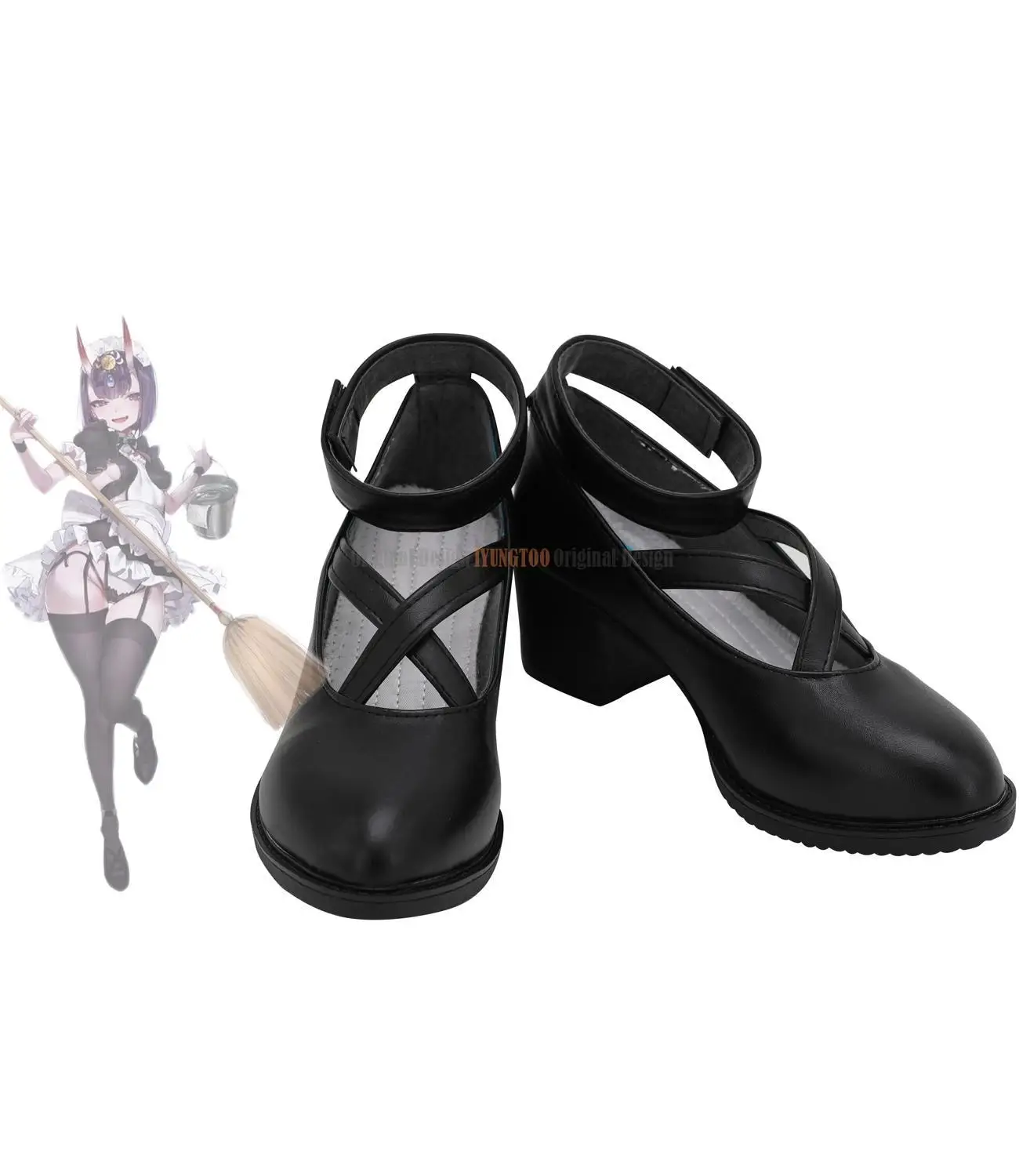 

FGO Shuten Doji Shoes Cosplay Fate Grand Order Doji Shuten Cosplay Sandals Black Shoes Custom Made