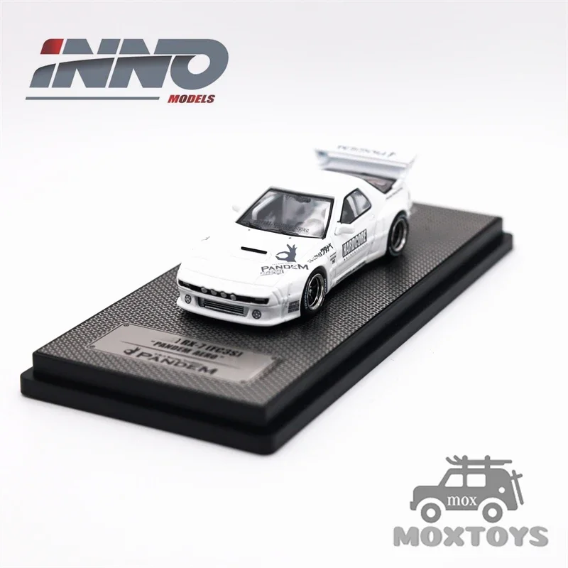 

INNO64 1:64 PANDEM RX7 FC3S AERO White Rocket Bunny Diecast Model Car