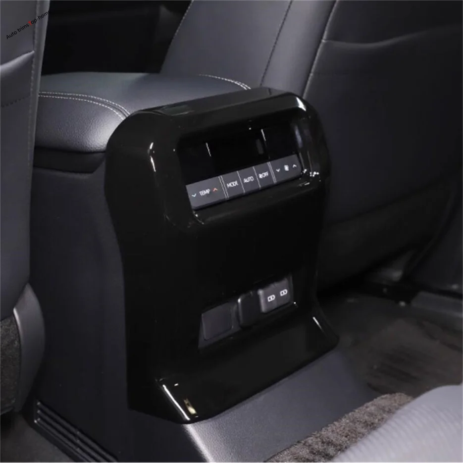 

Car Rear Armrest Box Air Conditioning AC Vent Cover Anti-Kick Protector Trim For Toyota Land Cruiser 250 Prado LC250 2024 2025