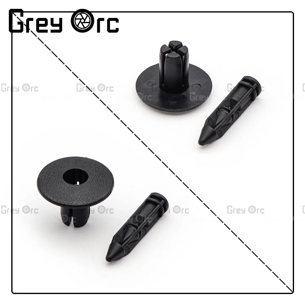 Auto Fastener Retainer, Fairing Fender, Rivet Clips, Car Door Trim Panel Clip, Universal Motorcycle Accessories, 6mm, 20Pc