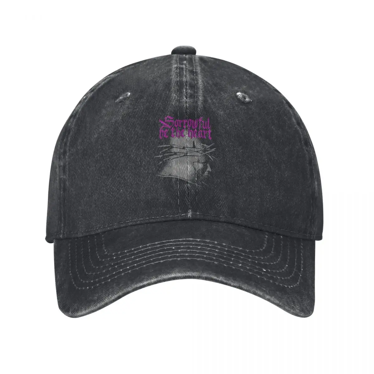 Sorrowful be the heart - I Baseball Cap Custom Cap Cosplay western Hat Men's Women's