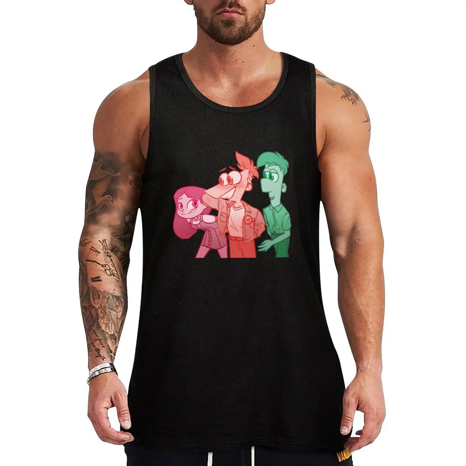 

gang Tank Top Men's summer t-shirt men clothings fitness clothing for men