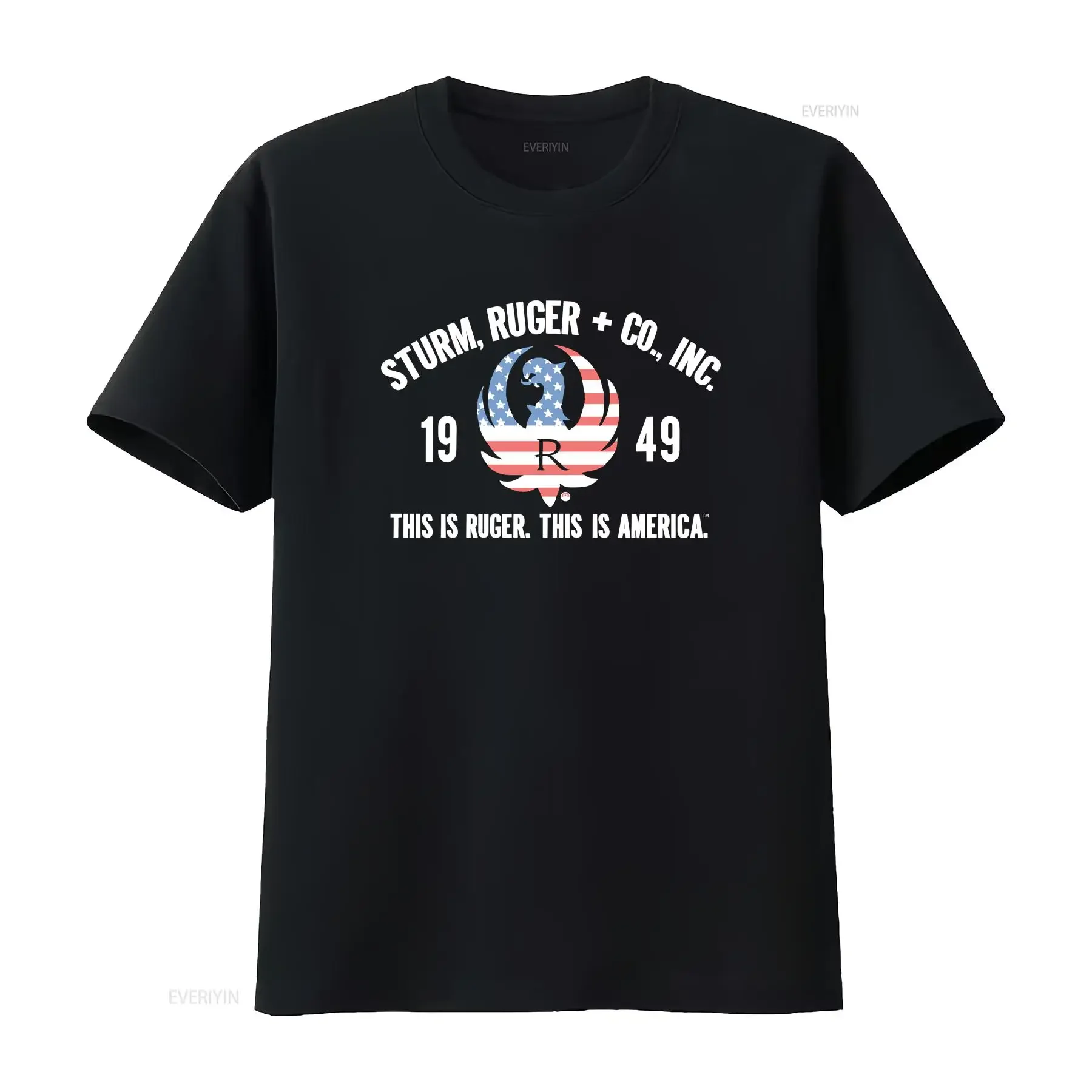 Ruger Gun Pistol This Is America Firearms Licensed T Shirt vintage Washed homme fashion Slightly Stylish Stretched Breathable