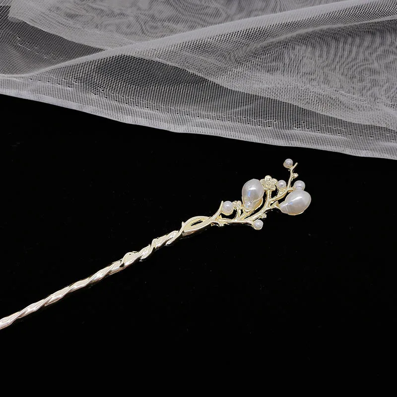 

High-end branch hairpin, Chinese-style hairpin for women, classical Chinese coiled hairpin headwear