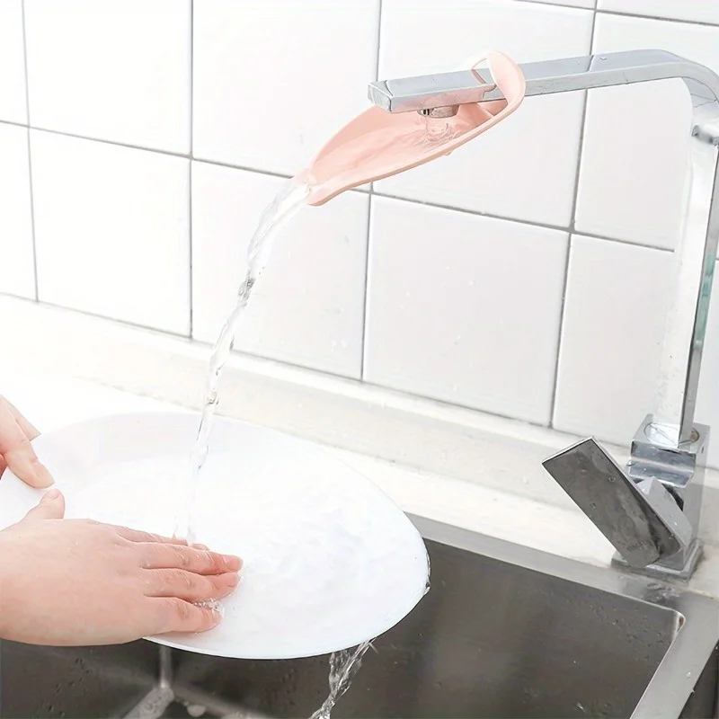 1pc Hand Washing Extension Device, Hand Washing Auxiliary Faucet, Splash Proof Extension Device, Convenient Household Tools.