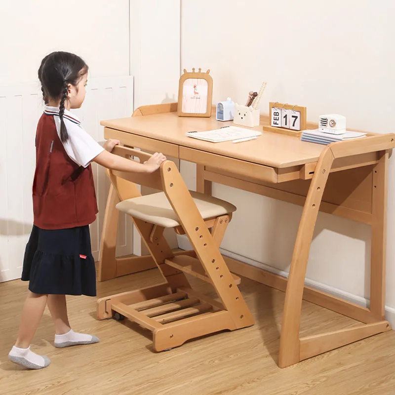 Child Stool Room Furniture Chair Girl Children's Design School Growing Kids Wood Study Wooden Sedia Per Bambini Chairs Designer