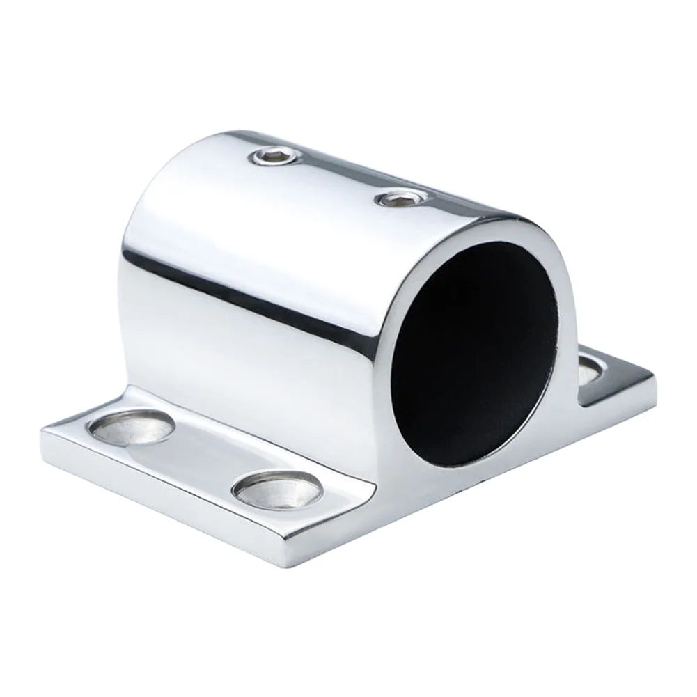 Marine-Grade 316 Stainless Steel Rectangle Handrail Base for Yacht Deck Rail Systems and Boat Handrail Support Mounts