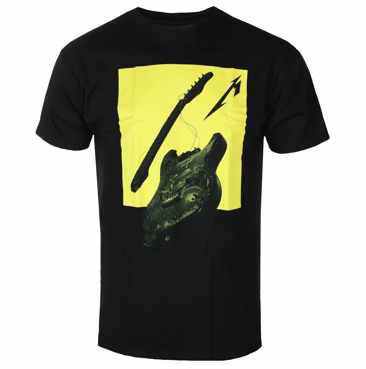 

METALLICA BROKEN BURNT GUITAR Одежда с узором и принтом, летние роскошные брендовые хлопковые мужские и женские футболки с короткими рукавами