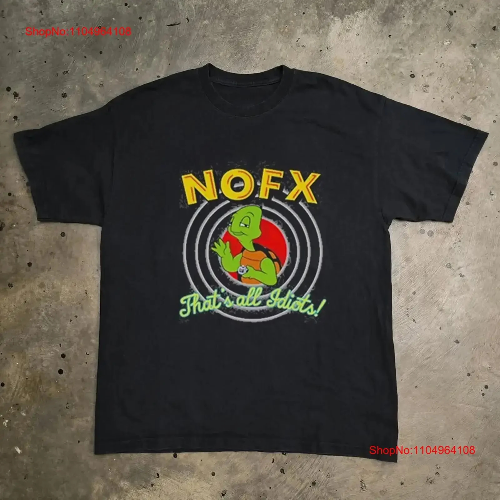 حار Nofx هذا كل الأحمق تي شيرت القطن الأسود حجم 5XL خمر غسلها أزياء أوم أنيق أعلى لارتداء اليومي
