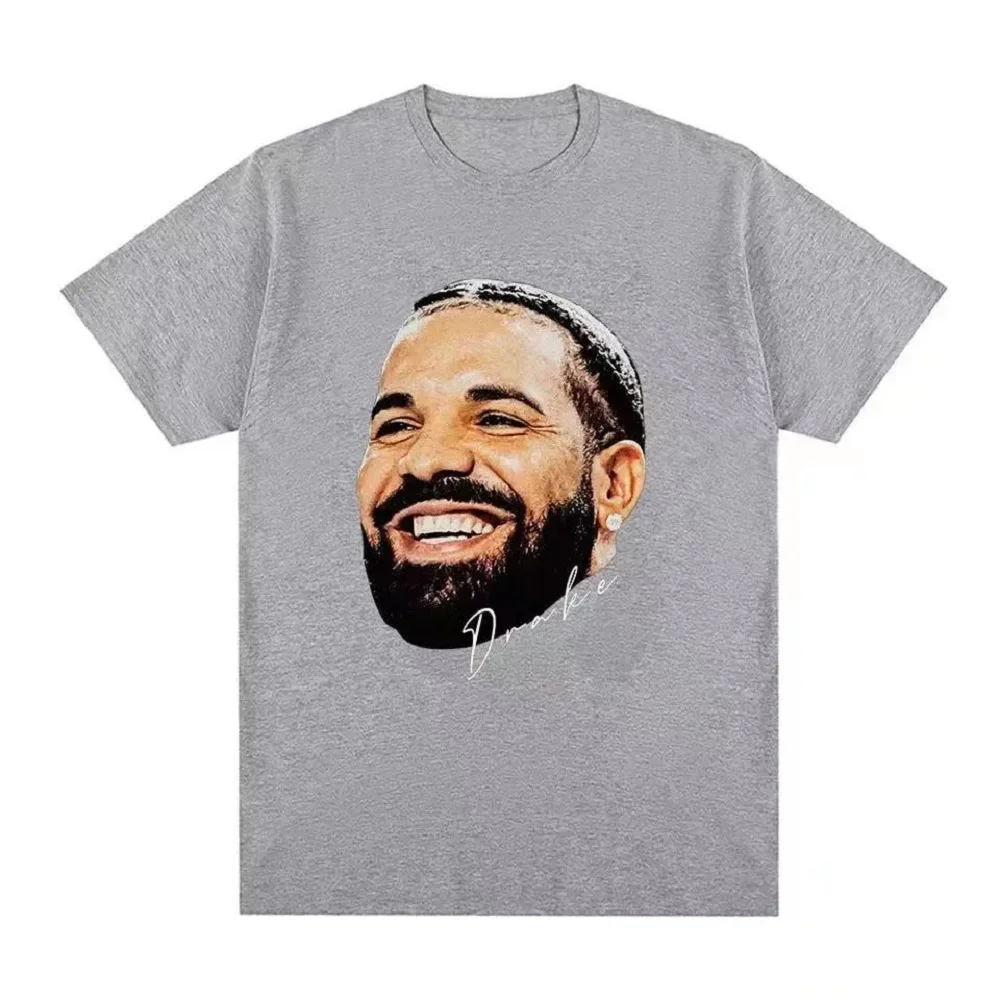 Hip Hop Rapper Drake Graphic T Men Vintage Gothic Oversized Short Sleeve Casual  T-shirts Unisex Streetwear