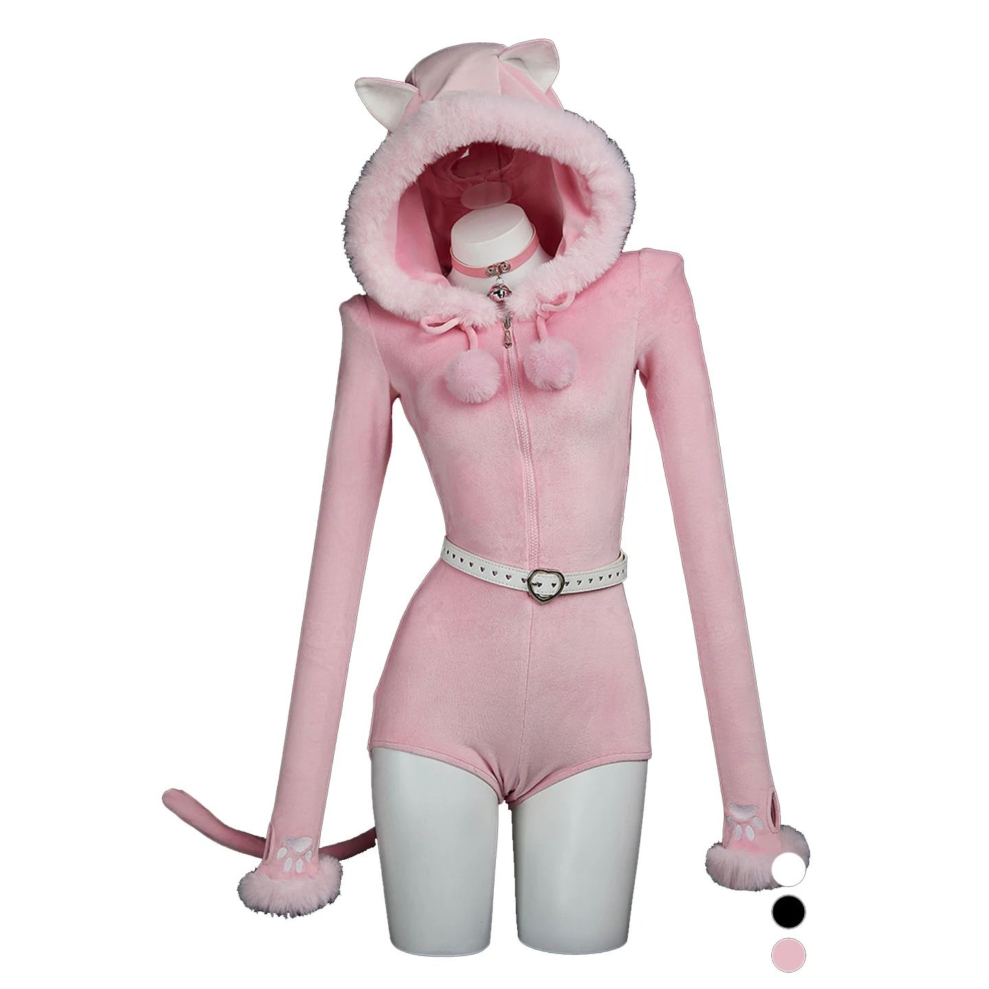 

Kawaii Bunny Girl костюмы для косплея женские сексуальные боди с капюшоном и длинными рукавами носки костюм Хэллоуин карнавал Рождественская вечеринка униформа