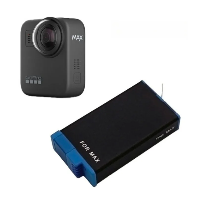 3.85V 1600mAh 6.2Wh Li-Ion Battery Pack for GoPro Max Panoramic Action Camera 360-degree Waterproof Anti-shake Camera Batteries