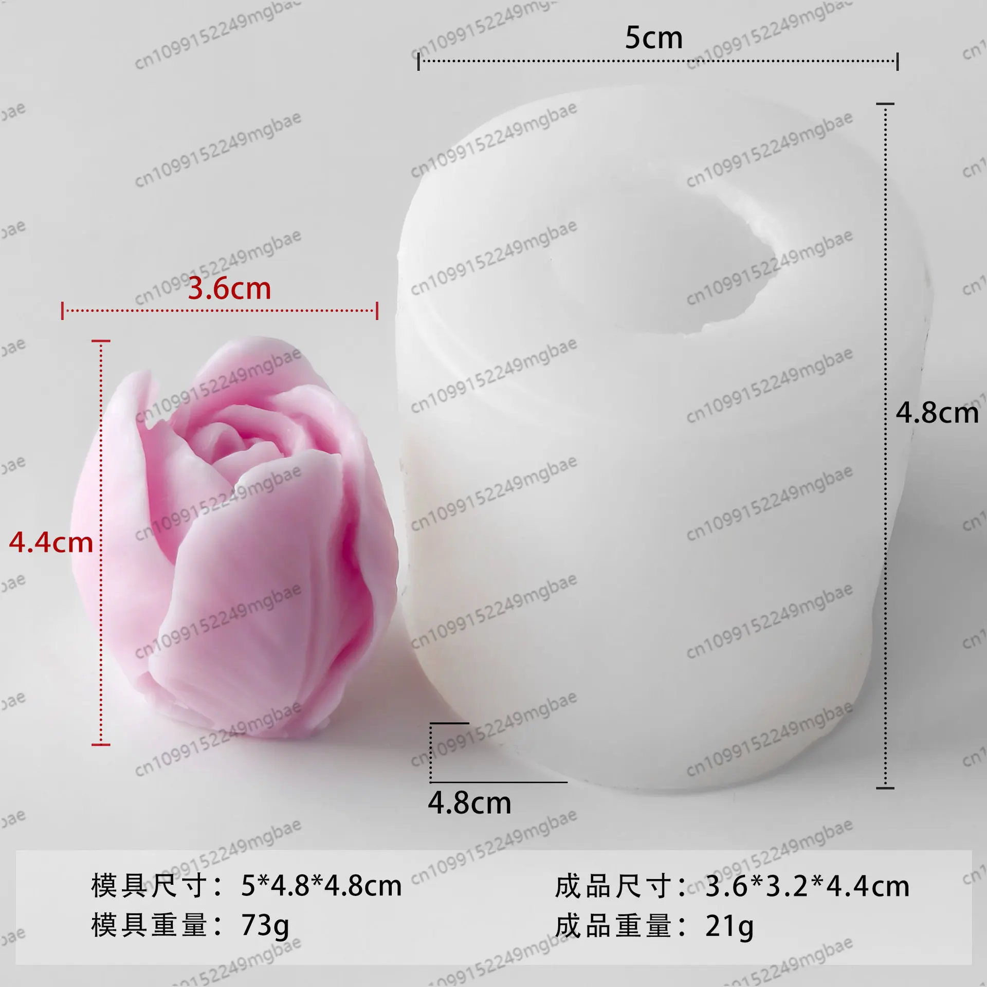 Flower scented candle silicone mold DIY petal diffuser stone handmade soap gypsum glue abrasive tool