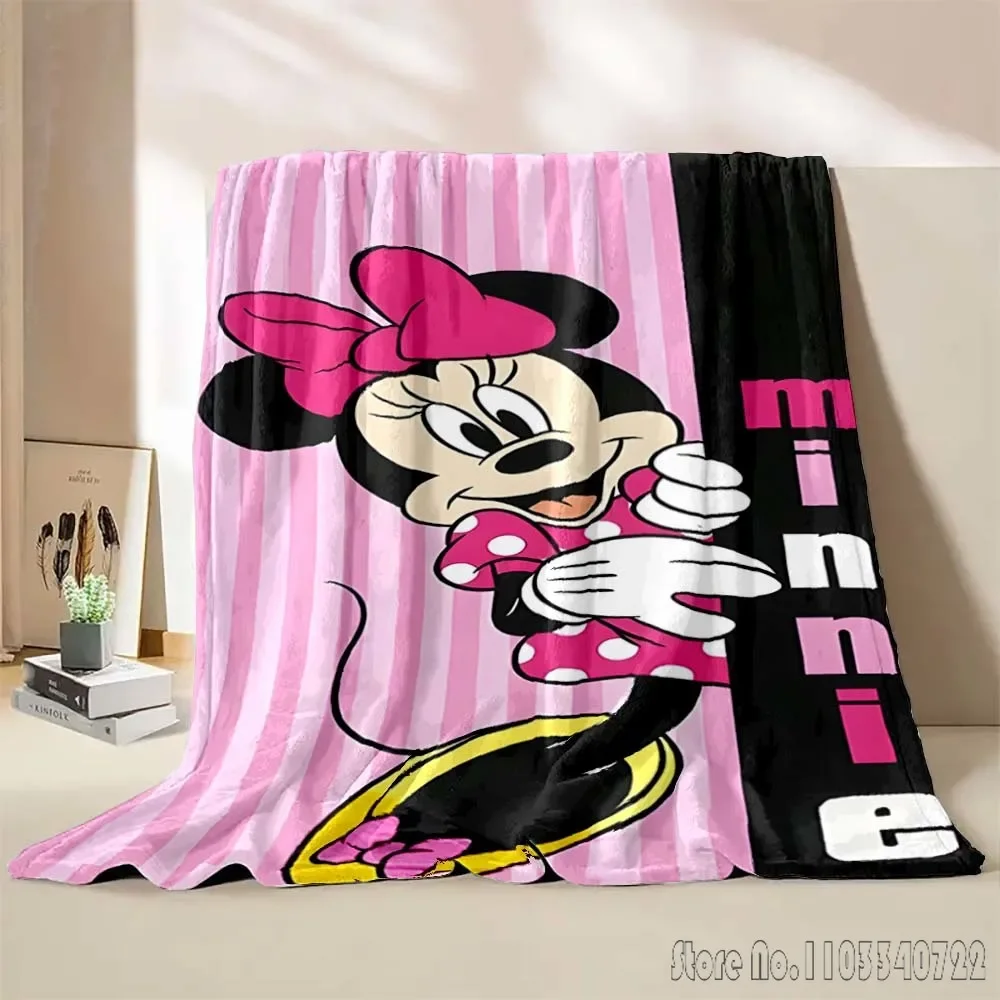 Disney Minnie Mickey Decke Cartoon Weichen, Flauschigen Werfen Kinder Erwachsene Plüsch Quilt Mädchen Kind Werfen Sommer Decke für Sofa Bett