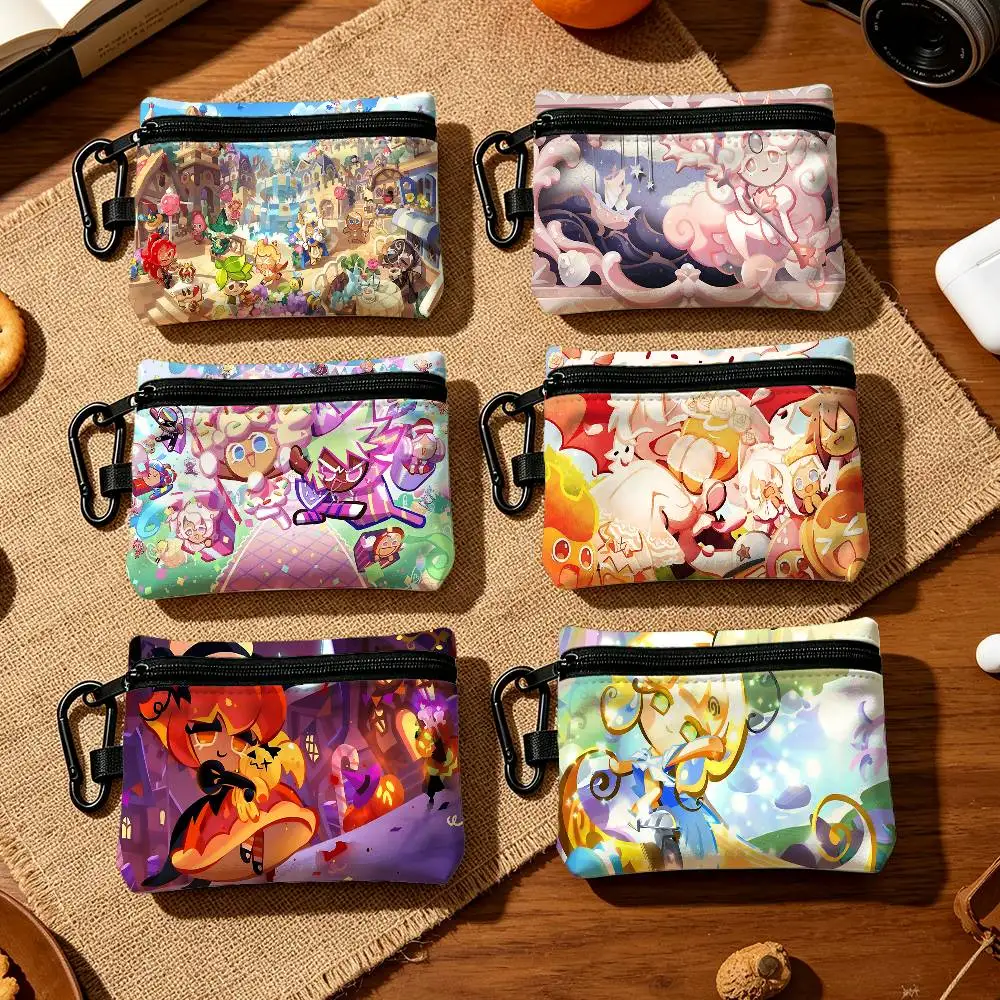 C-Cookie R-Run Fashion Wear-resistant Oxford Cloth Coin Purse Portable Backpack Hanging Card Storage Bag