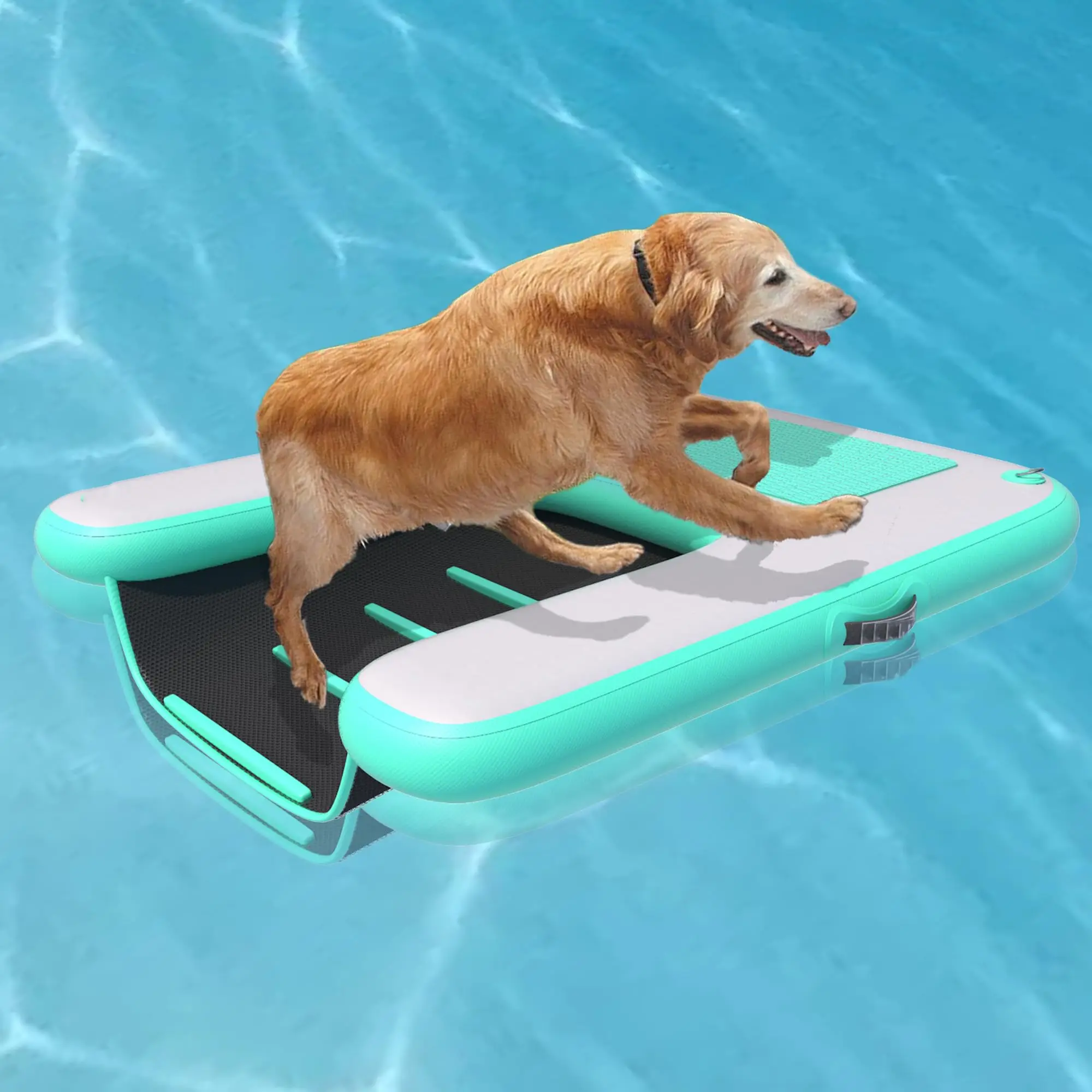 Rampa inflable de alta calidad para jugar al agua para perros, escalera de barco inflable para exteriores, piscina, muelles