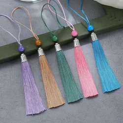 2/5Pcs Tassels Handmade Soft Silk Tassels Craft Tassels with Loops for DIY Craft Jewelry Making Accessories