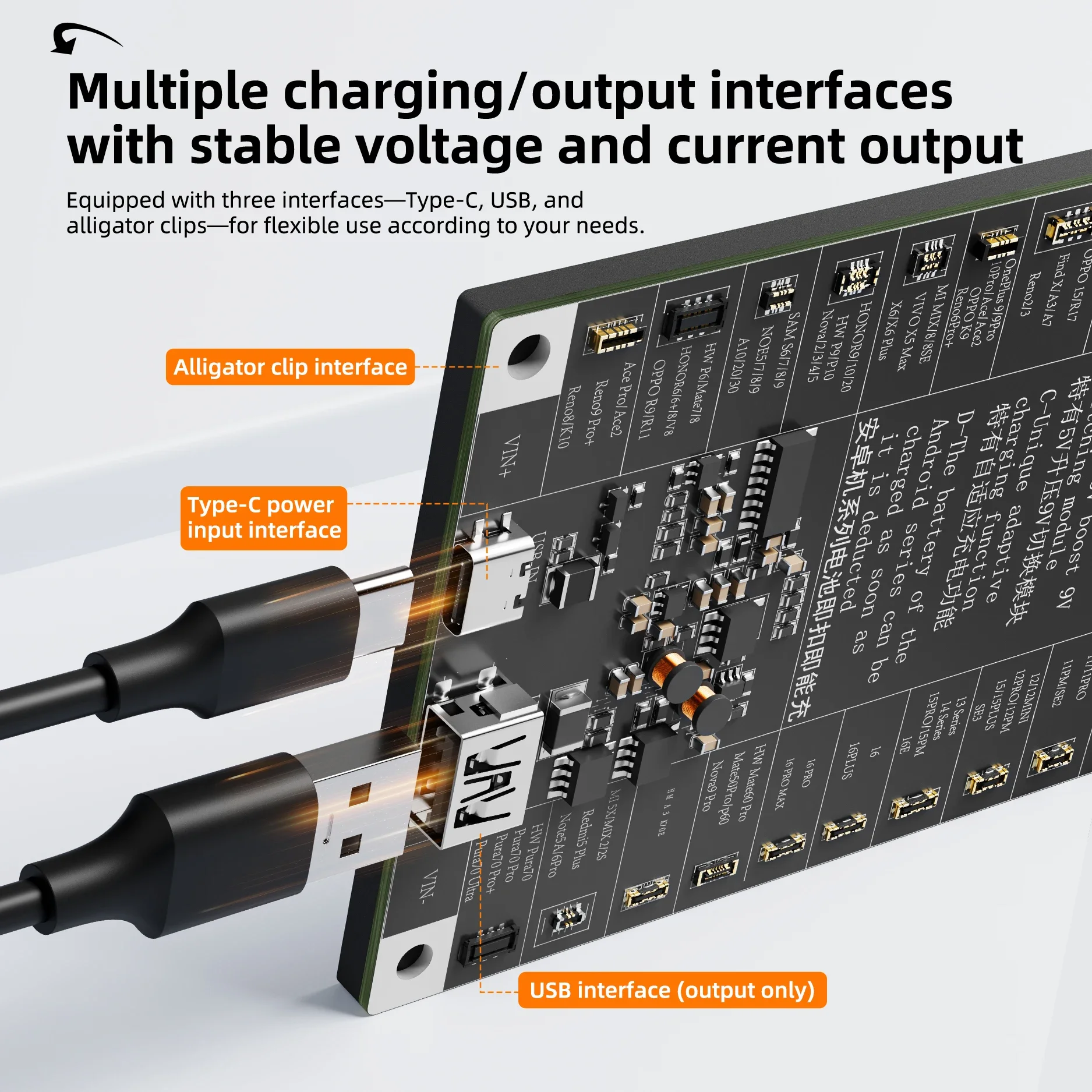 

YCS DC25 Плата обнаружения активации аккумулятора Быстрая зарядка аккумулятора для iPhone Huawei SAM Активация в один клик 5 В-9 В Бесплатное переключение