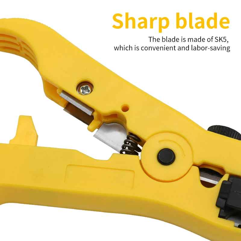 Automatic Stripping Pliers Universal Coaxial Cable Wire Stripper Crimping Tools With Hexagon Wrench