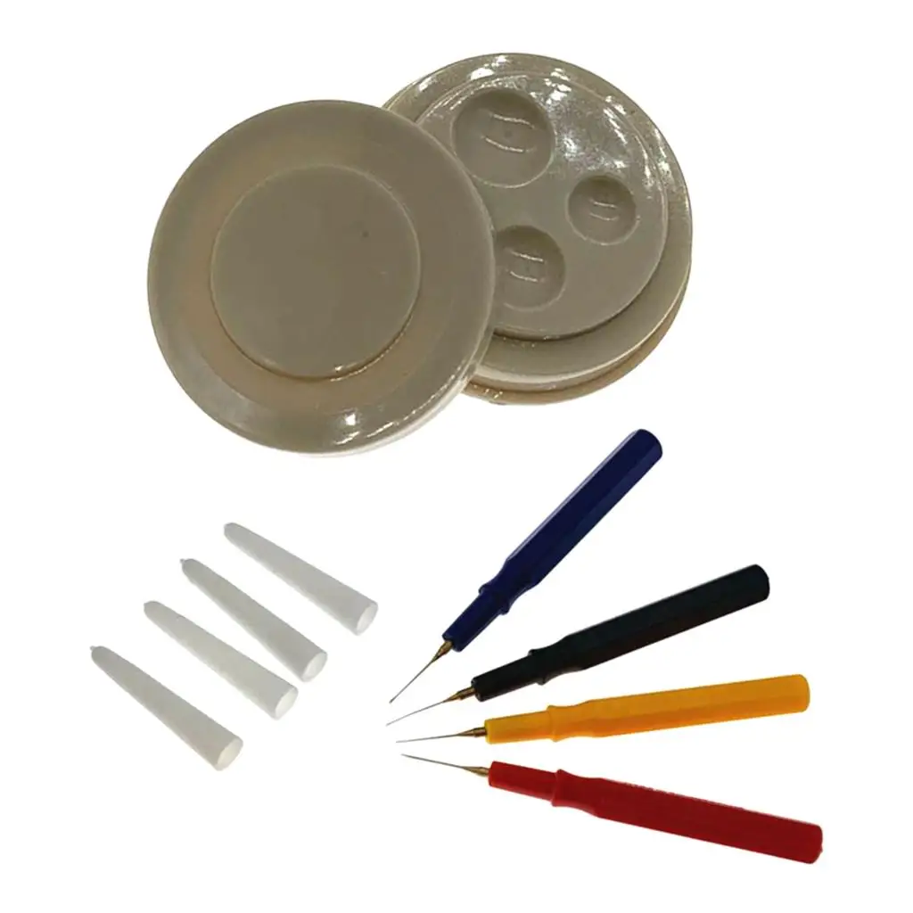 Oil Pin Pen Multicolor Tray Set Plastic Watch Oil Kit for Watch Repairers and Clock Lubrication Jobs
