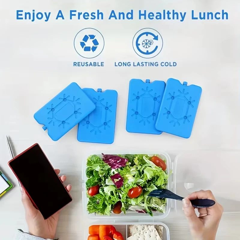Portable Ice Pack Reusable Freezer Ice Cooling Pack Long-lasting Cooling Water Fill Box FOR Fresh Food Storage Refrigeration
