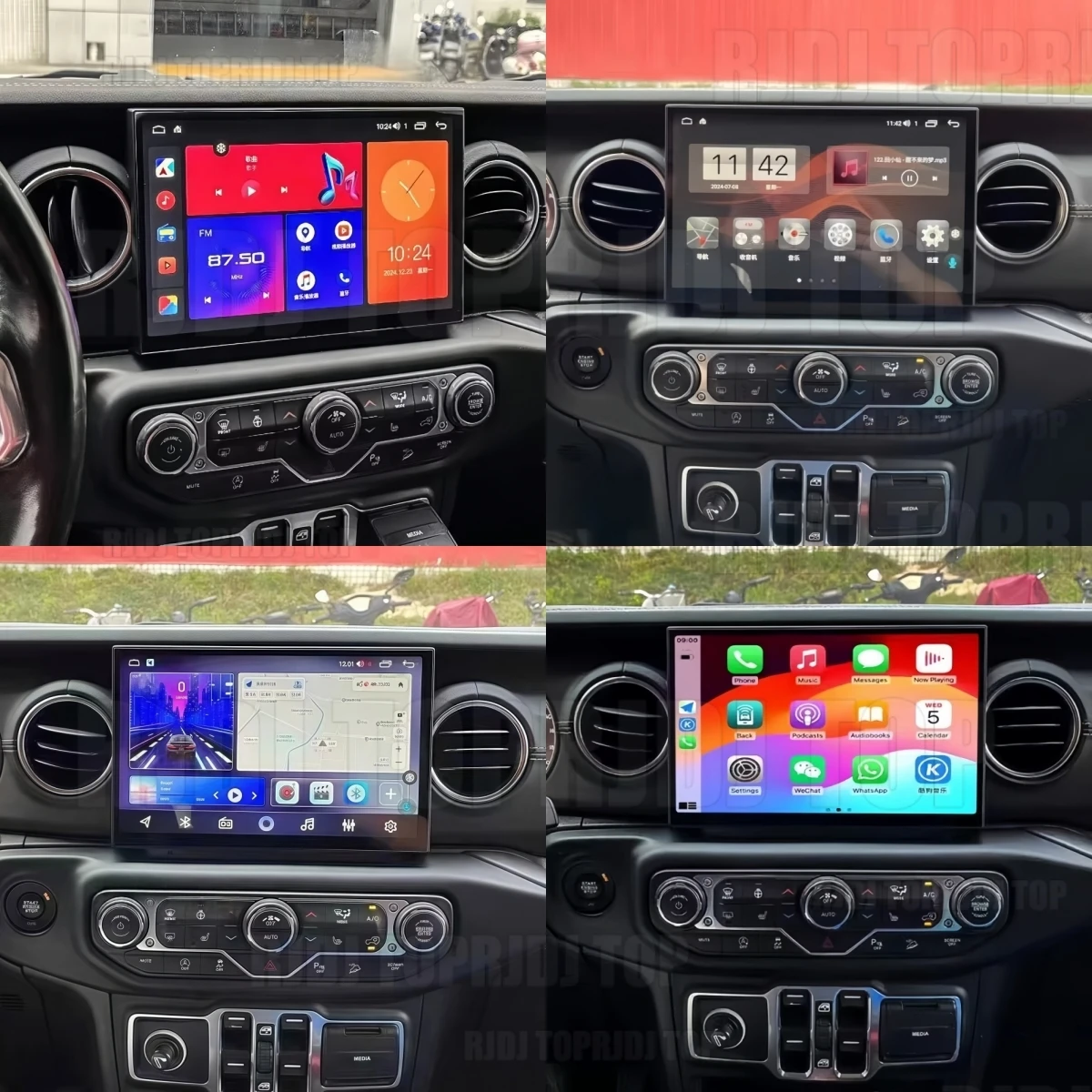 11.8inch 5G BT Wireless Carplay Car Radio For Jeep Wrangler 2018-2022 Android Auto Multimedia Video Player Stereo GPS Navi DSP