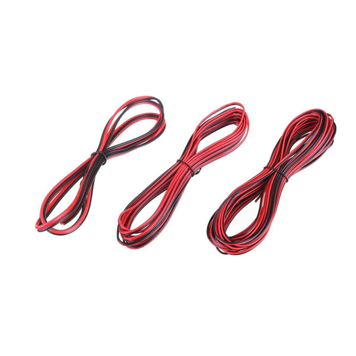 20 متر تمديد سلك كابل الحبل لشرائط Led سلك كهربائي أسود أحمر 2Pin 5050 لهب بولي كلوريد الفينيل عالية التوصيل منخفضة