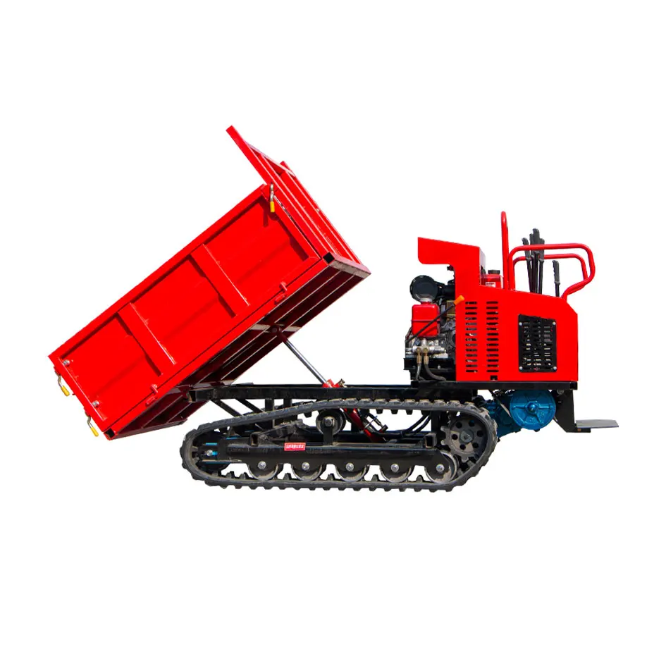 Customized Garden Track Dumper 1Ton Small Crawler Dump 800KG 2000KG Mini Dumper