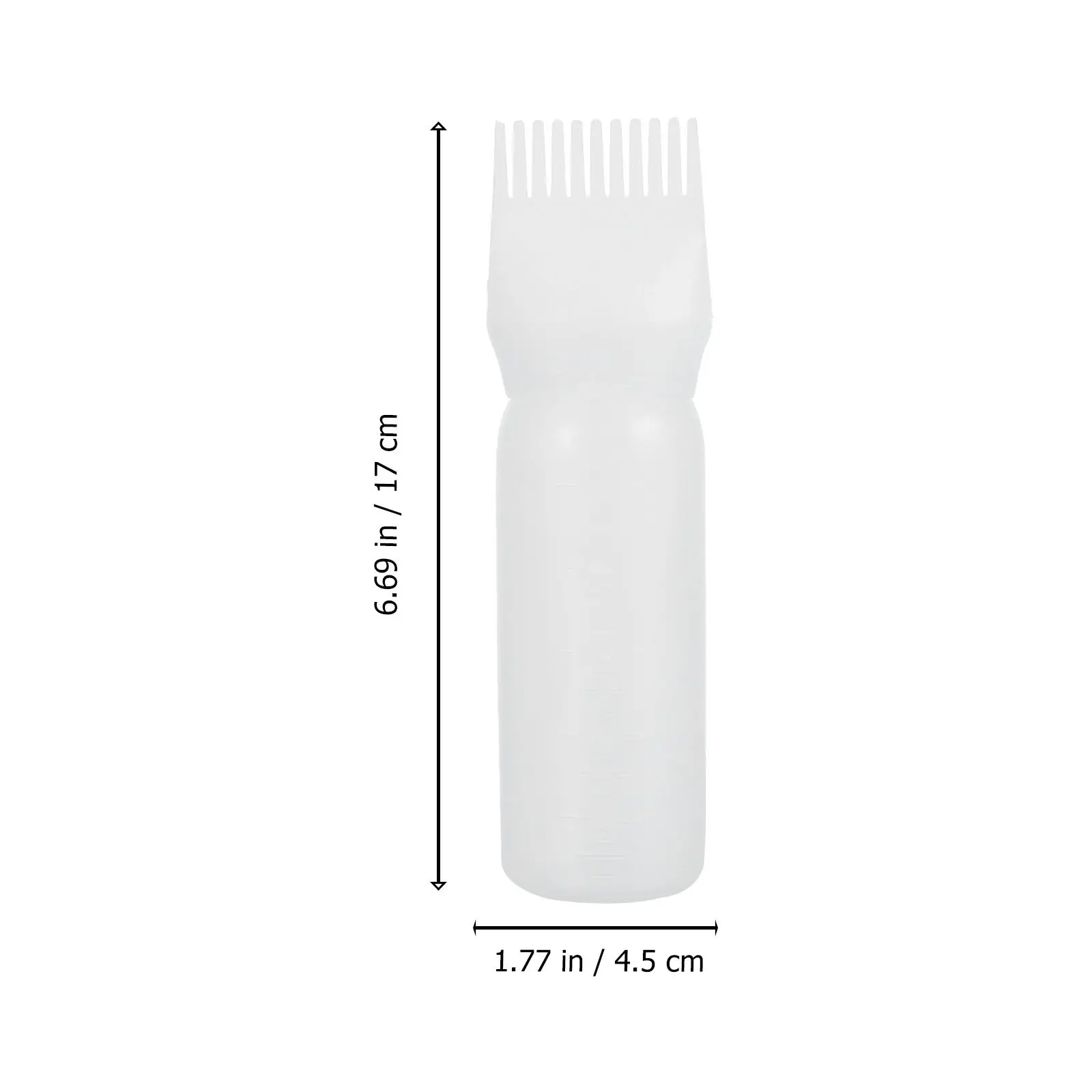 6Pcs Hair Dye Root Comb Bottle with Precision Comb Tip for Home Coloring Root Touch Up Hair Oiling Styling Salon Barber Use