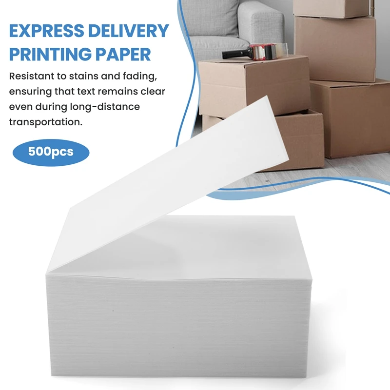 ฉลากกระดาษความร้อน500ชิ้นฉลากสำหรับเครื่องพิมพ์ฉลากนำส่ง